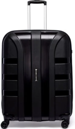 ©TROLLEYZ - Paris No.5 - Reiskoffer - 78cm Met TSA Slot - Dubbele Wielen - 360° Spinners - 100% Polypropyleen - Reiskoffer In Piano Black