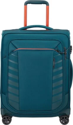 Samsonite Reiskoffer Met Laptopvak - Respark Spinner 55/20 Strict (Handbagage) Grey Print -Reis Opberg Artikelen 698x1200