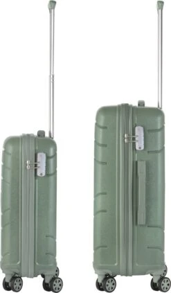 TravelZ Big Bars Kofferset - Trolleyset TSA 2-delig - Handbagage En Groot - Olijf -Reis Opberg Artikelen 701x1200 1