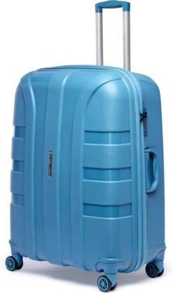 ©TROLLEYZ - Paris No.5 - Reiskoffer - 78cm Met TSA Slot - Dubbele Wielen - 360° Spinners - 100% Polypropyleen - Reiskoffer In Ice Blue 29 ©TROLLEYZ - Paris No.5 - Reiskoffer - 78cm Met TSA Slot - Dubbele Wielen - 360° Spinners - 100% Polypropyleen - Reiskoffer In Ice Blue -Reis Opberg Artikelen 709x1200 4