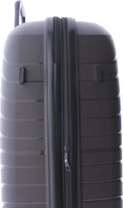 Gladiator Kick-Off Grote Koffer Expandable -76 Cm - 99/125 Liter - Eco Friendly Recyclebaar PP - Donkergrijs -Reis Opberg Artikelen 712x1200 3