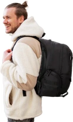 Waterdichte Rugzak Tactical Backpack Met Gratis Paracord - Vierdaagse Wandelrugzak - Schooltas Reistas Handbagage Zwart -Reis Opberg Artikelen 715x1200 9