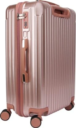 Royal Swiss - Reis Koffer - 56cm - Cijferslot- Lichtgewicht Koffer - 4 Wielen- Rosé Gold -Reis Opberg Artikelen 716x1200 11