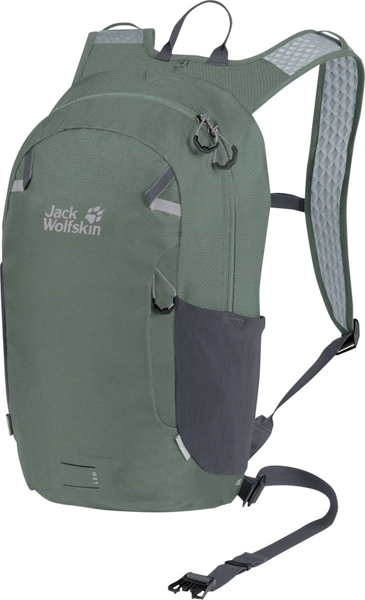 Jack Wolfskin Rugzak / Rugtas / Backpack - Velo - Groen 3 Jack Wolfskin Rugzak / Rugtas / Backpack - Velo - Groen