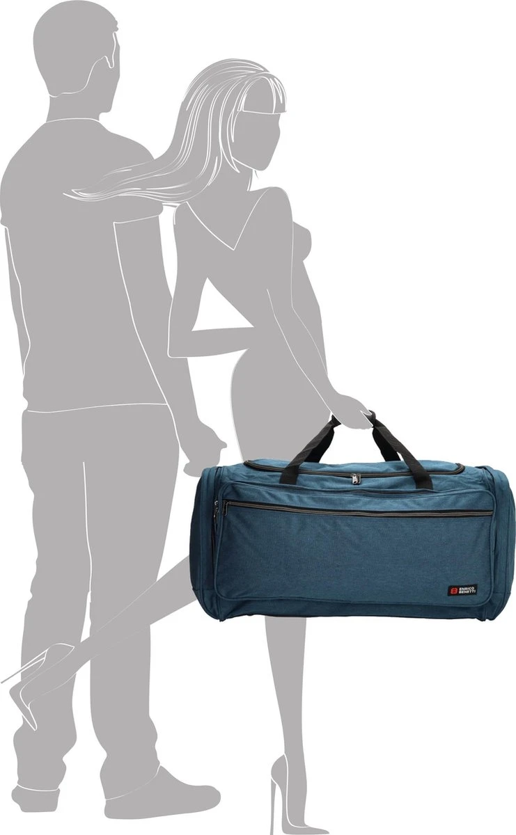 Enrico Benetti Montevideo 35316 Reistas/sporttas L - Jeans Blauw 4 Enrico Benetti Montevideo 35316 Reistas/sporttas L - Jeans Blauw - Afbeelding 2