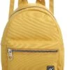 YLX Mini Backpack Voor Dames. Oker Geel. Recycled Rpet Materiaal. Gerecyclede Plastic Flessen. Eco-friendly. Mini Rugzak - Dames - Vrouwen - Tieners - Meiden