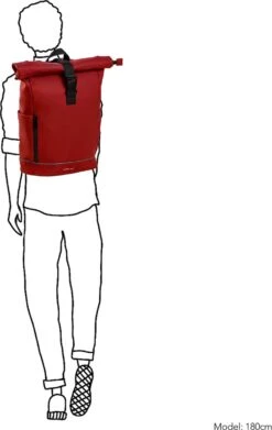 Daniel Ray Highlands Rolltop Laptop Rugzak Waterproof - 15,6 Inch - Rood -Reis Opberg Artikelen 758x1200 5