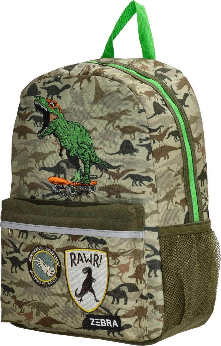 Zebra Rugzak Dino Camouflage (m) + Dino Ei 4 Zebra Rugzak Dino Camouflage (m) + Dino Ei - Afbeelding 2