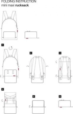 Reisenthel Mini Maxi Rucksack Rugzak - Opvouwbaar - 14L - Dots Zwart -Reis Opberg Artikelen 776x1200 7