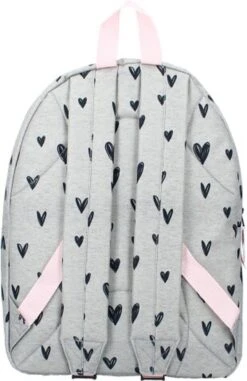 Milky Kiss Clever Girls - Rugzak - Schooltas Meisje - Grijs - Hartjes -Reis Opberg Artikelen 778x1200 14