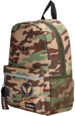 Zebra Trends School Backpack Green Camo -Reis Opberg Artikelen 779x1200 3