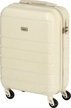 Princess Traveller Florence - Handbagagekoffer Met Strap - Crème - S - 55cm -Reis Opberg Artikelen 791x1200