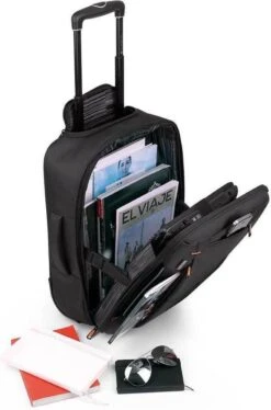 Gabol - Piloto Roma - Handbagage Laptop Rugzaktrolley - Zwart -Reis Opberg Artikelen 792x1200 1