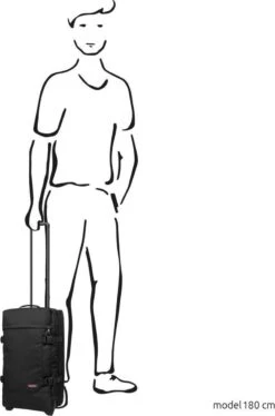 Eastpak TRANVERZ S Reiskoffer, Handbagage (51 X 32.5 X 23 Cm) - Black -Reis Opberg Artikelen 793x1200 1