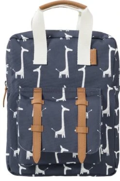 Fresk Rugzak Giraf - Kinderrugzak - Blauw