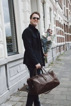 Leren Weekendtas Bruin - Reistas - Weekender - Duffle Bag - Sporttas - Studs & Stones -Reis Opberg Artikelen 799x1200 169