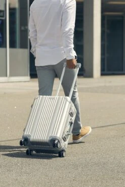 Aluminium Handbagage Koffer Mozzel Darrow - Reiskoffer Met Wielen - 51cm - Harde Koffer - Zilver -Reis Opberg Artikelen 801x1200 10