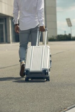 Aluminium Handbagage Koffer Mozzel Darrow - Reiskoffer Met Wielen - 51cm - Harde Koffer - Zilver -Reis Opberg Artikelen 801x1200 9