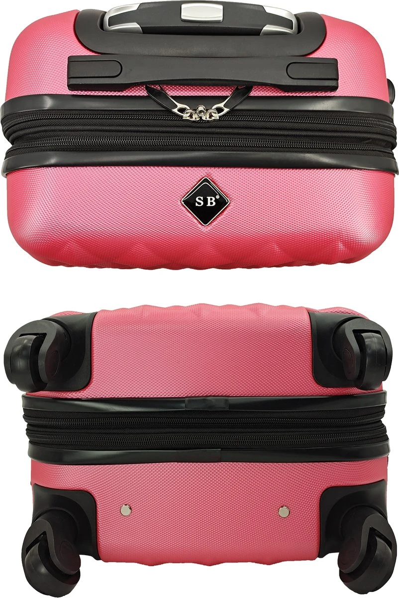 SB Travelbags Kofferset - 2 Delige 'Expandable' Koffer - Roze - 65cm/55cm 10 SB Travelbags Kofferset - 2 Delige 'Expandable' Koffer - Roze - 65cm/55cm - Afbeelding 8