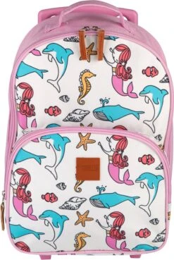 Princess Traveller Kids Collection - Trolley - Rond Zeemeermin -Reis Opberg Artikelen 803x1200 1