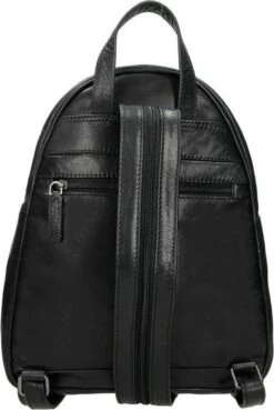 Old West Leren Dames Rugzak San Antonio M - Zwart -Reis Opberg Artikelen 804x1200 22