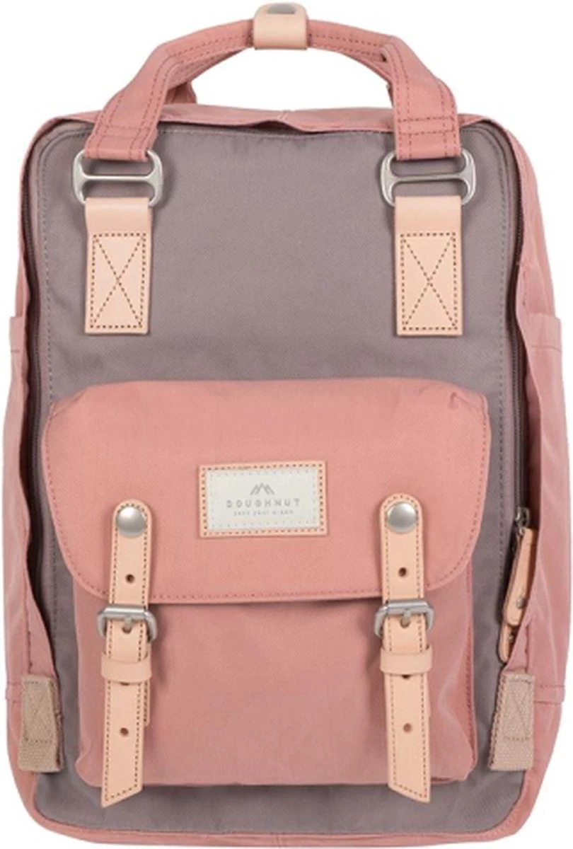 Doughnut Rugtas / Rugzak / Laptoptas / Schooltas - Macaroon - 14 Inch - 16 Liter - Paars 3 Doughnut Rugtas / Rugzak / Laptoptas / Schooltas - Macaroon - 14 Inch - 16 Liter - Paars