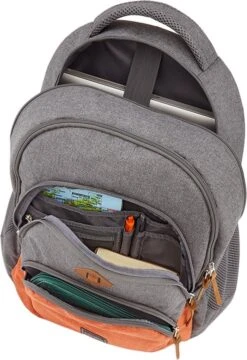 Travelite Basics Backpack Melange Navy/grey -Reis Opberg Artikelen 823x1200 11