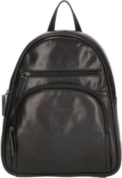 Old West Leren Dames Rugzak San Antonio M - Zwart -Reis Opberg Artikelen 823x1200 8