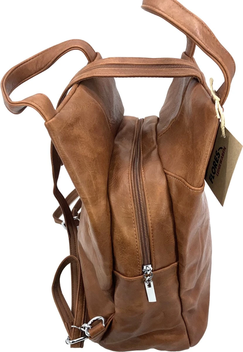 'The Triangle Bag' Cognac 7 'The Triangle Bag' Cognac - Afbeelding 5