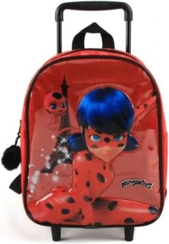 Miraculous Kinder Trolley & Rugtas In 1 - Ladybug Koffer - Kinder Rugtas Op Wielen - Reis Trolley -Reis Opberg Artikelen 832x1200 15