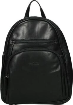 Old West Leren Dames Rugzak San Antonio M - Zwart -Reis Opberg Artikelen 835x1200 10