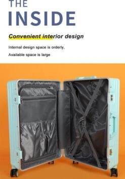 TOP AA Reis Kofferset - Trolleyset 3-delig Met TSA Slot Aluminum Frame, Kleine Cabine En Groot, ABS Luggage, (20+24+28 Inches 3 Pc Set), Roze/pink -Reis Opberg Artikelen 836x1200 1