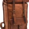 Johnny Fly Leren Rolltop Vintage Rugtas - Bruin - Ecologisch -Reis Opberg Artikelen 838x1200 3