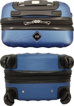 SB Travelbags Kofferset - 2 Delige 'Expandable' Koffer - Blauw - 65cm/55cm -Reis Opberg Artikelen 844x1200