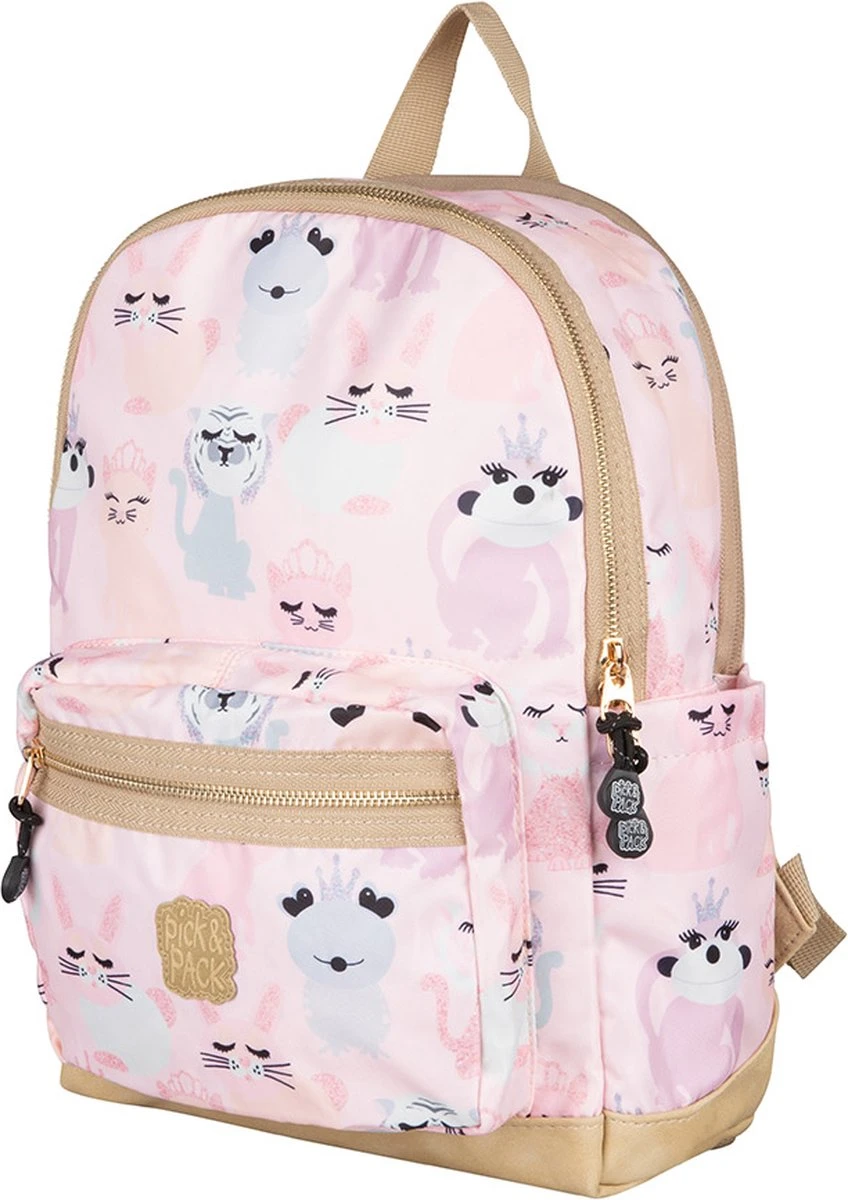 Pick & Pack Lieve Diertjes - Rugzak - Roze - Maat M 4 Pick & Pack Lieve Diertjes - Rugzak - Roze - Maat M - Afbeelding 2