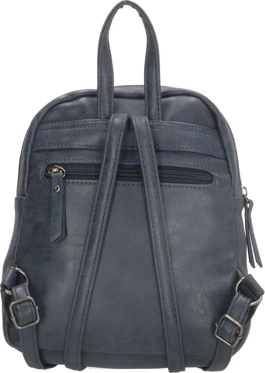 Enrico Benetti Zoë Dames Rugzak Klein - Kunstleer - Blauw 6 Enrico Benetti Zoë Dames Rugzak Klein - Kunstleer - Blauw - Afbeelding 4