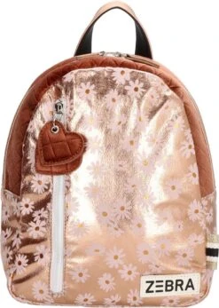 Zebra Rugzak Flower Gold Metalic (s) + Armbandje -Reis Opberg Artikelen 854x1200 9