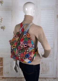 Viabologna Rugzak Escanella Van Gekleurde Stukjes Leer - Multicolour - -Reis Opberg Artikelen 856x1200 11