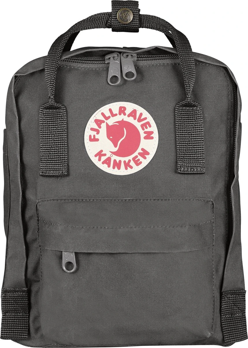 Fjallraven Fjällräven Kånken Mini Unisex Rugzak - Super Grey 3 Fjallraven Fjällräven Kånken Mini Unisex Rugzak - Super Grey