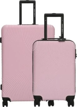 Enrico Benetti Louisville Kofferset Tweedelig - 39040-02 - Roze -Reis Opberg Artikelen 858x1200 2
