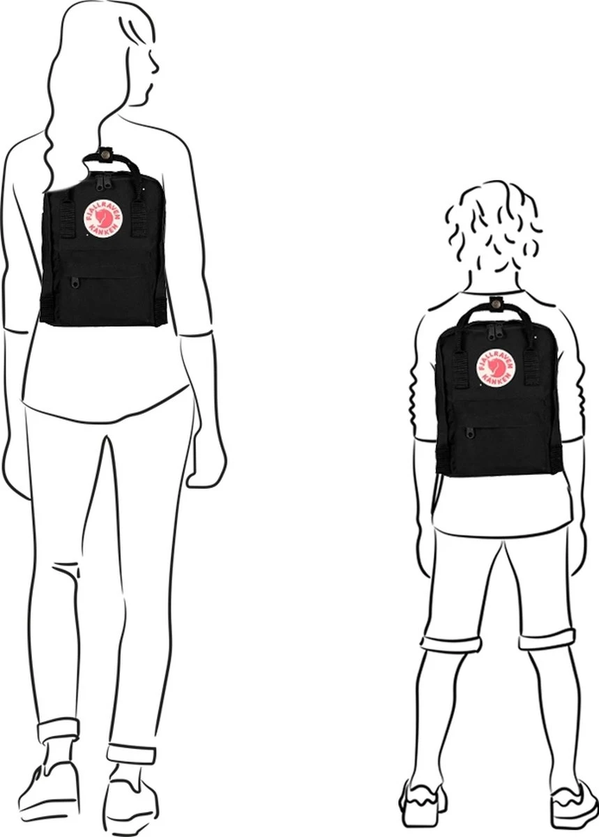 Fjallraven Fjällräven Kånken Mini Unisex Rugzak - Super Grey 4 Fjallraven Fjällräven Kånken Mini Unisex Rugzak - Super Grey - Afbeelding 2