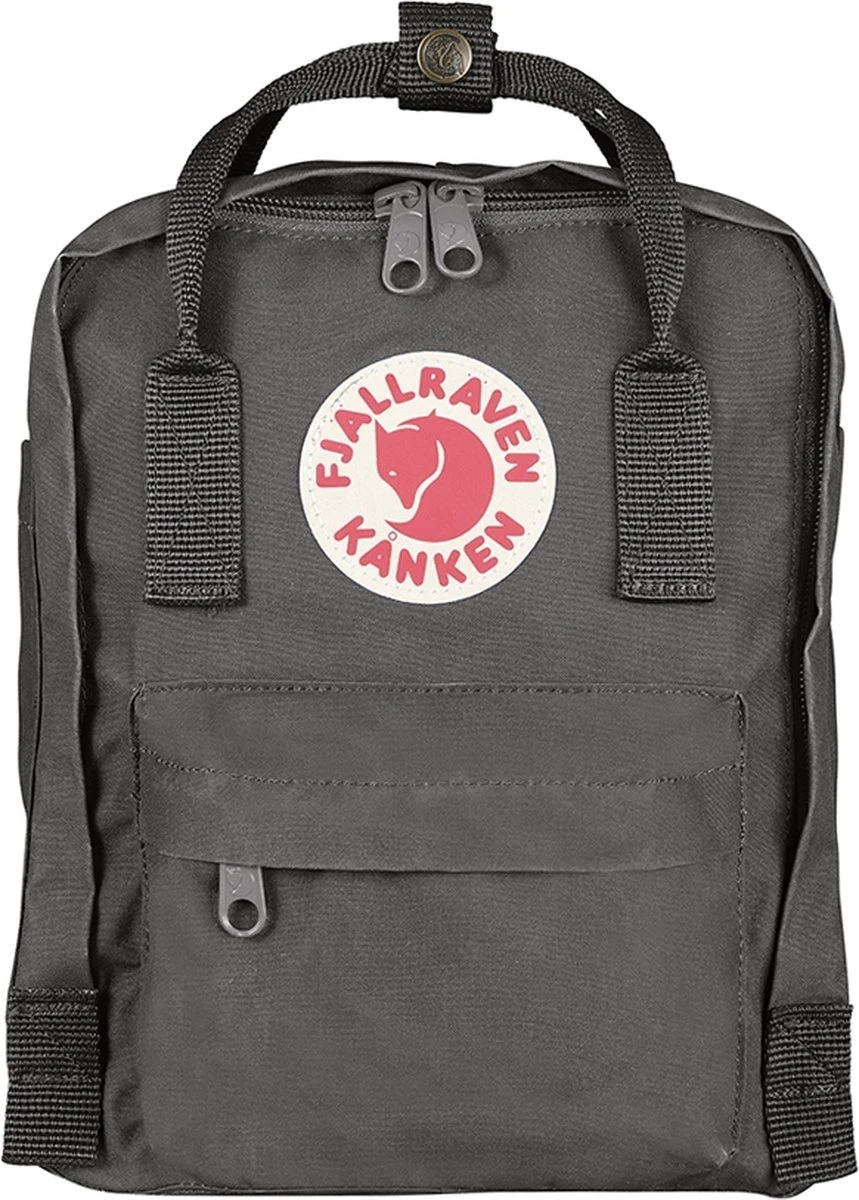 Fjallraven Fjällräven Kånken Mini Unisex Rugzak - Super Grey 7 Fjallraven Fjällräven Kånken Mini Unisex Rugzak - Super Grey - Afbeelding 5