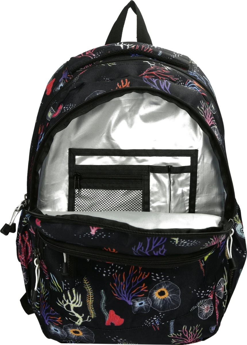 Enrico Benetti Capetown Laptoprugzak 46170 - 15" Laptopvak - 30 Liter - Koraal Print 6 Enrico Benetti Capetown Laptoprugzak 46170 - 15" Laptopvak - 30 Liter - Koraal Print - Afbeelding 4