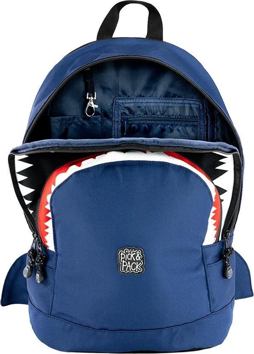 Pick & Pack Haaienvorm - Rugzak - Donkerblauw - Maat M 6 Pick & Pack Haaienvorm - Rugzak - Donkerblauw - Maat M - Afbeelding 4