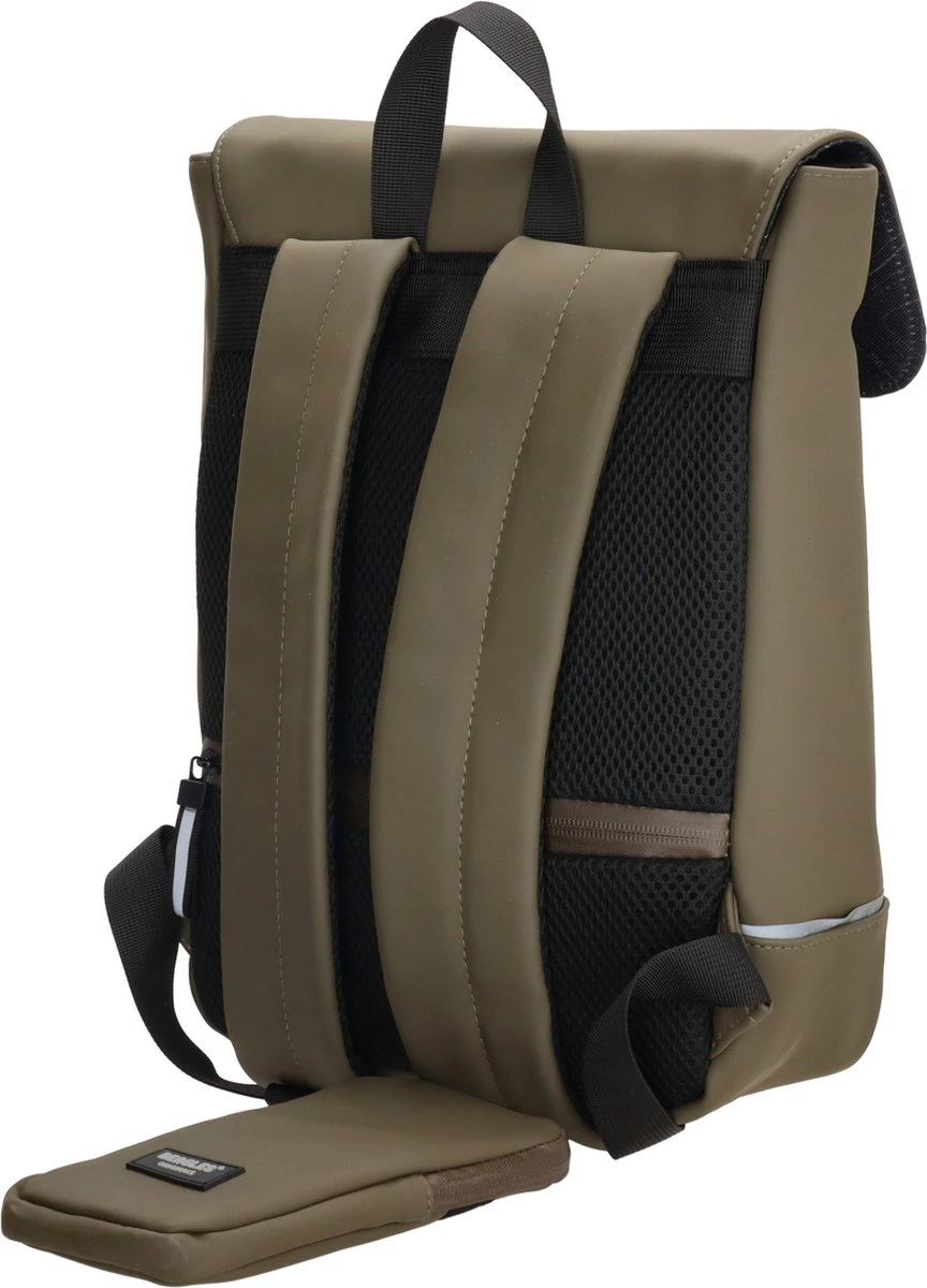 Beagles Originals Waterproof Originals Rugzak Tablet - Olijfgroen 8 Beagles Originals Waterproof Originals Rugzak Tablet - Olijfgroen - Afbeelding 6