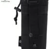 Merkloos Zwart Protector Plus Unisex Duurzame Nylon Kettle Bag Voor 550ML Drink Wandelen, Survival, Air-soft, Paintball | Beschermhoes Waterfles/drinkfles | X000KQ1011