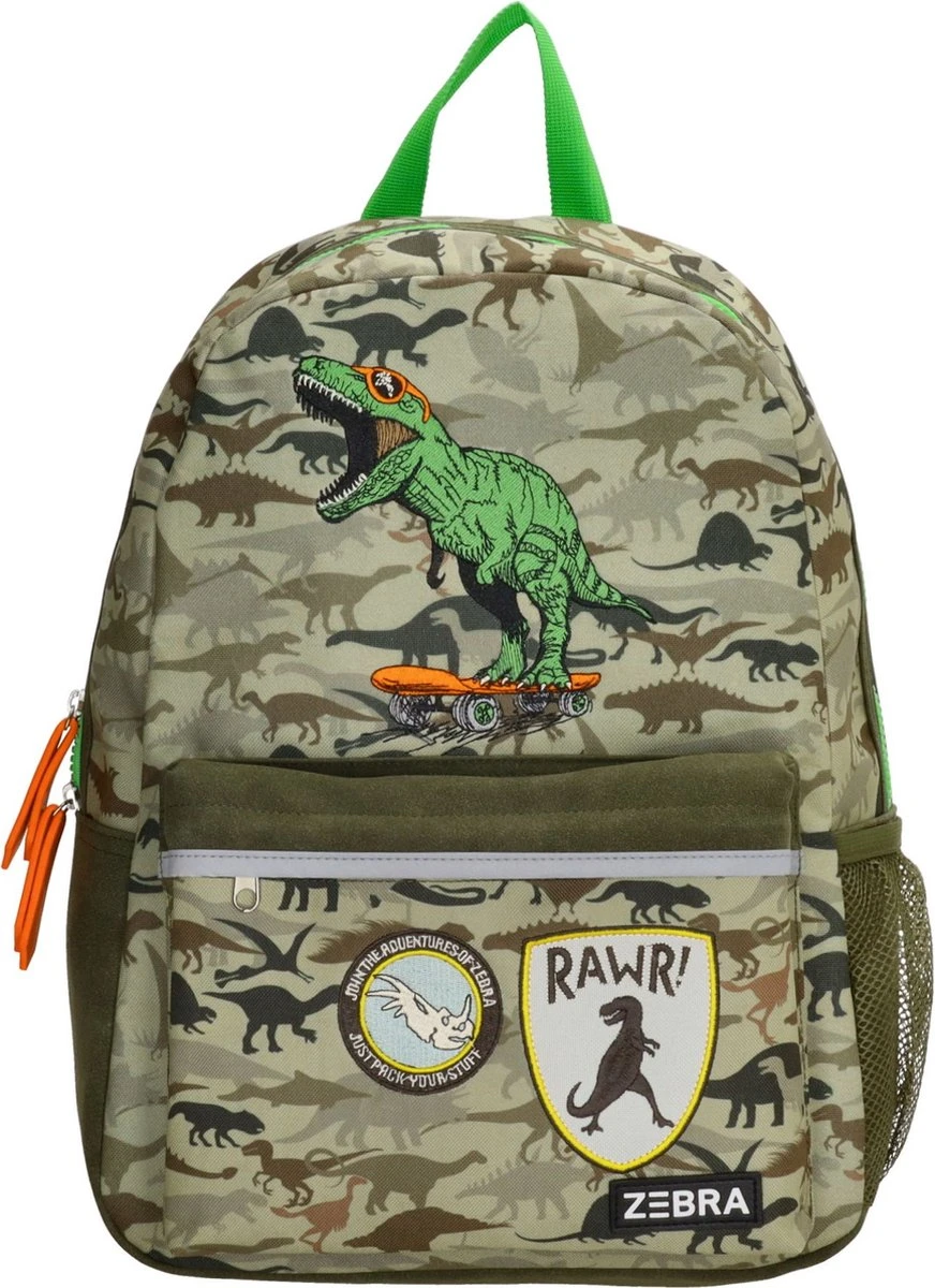 Zebra Rugzak Dino Camouflage (m) + Dino Ei 10 Zebra Rugzak Dino Camouflage (m) + Dino Ei - Afbeelding 8