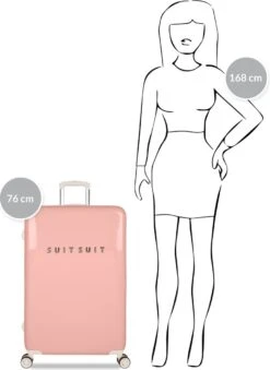 SUITSUIT - Fabulous Fifties - Papaya Peach - Reiskoffer (76 Cm) -Reis Opberg Artikelen 875x1200 1