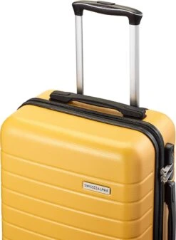 Swiss Alpine 2.0 - Handbagage Koffer - 55x35x20 Cm - 4 Wielen - Geel -Reis Opberg Artikelen 879x1200 2
