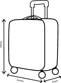Decent Handbagage Koffer / Trolley / Reiskoffer - 42 Cm - 24 Liter - ABS - Maxi Air - Grijs -Reis Opberg Artikelen 881x1200 2
